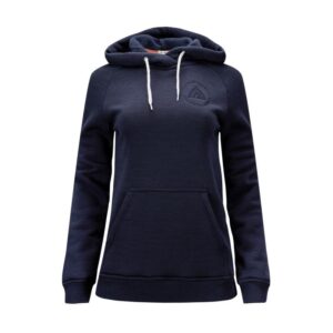 Aclima aclima fleece ull hettegenser blå dame