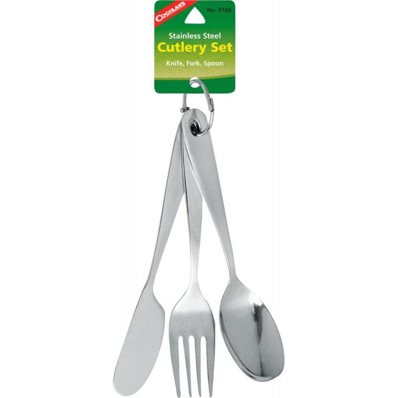Coghlans Coghlans Spisebestikk 3 deler rustfritt stål CG9166 Corner Sport 1