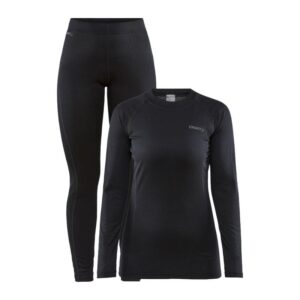 Craft Craft Core Warm Baselayer sett sort dame
