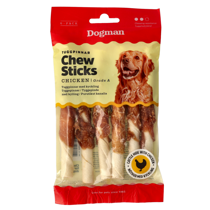 Dogman Tyggepinner med Kylling 6pk 310216 Corner Sport 1