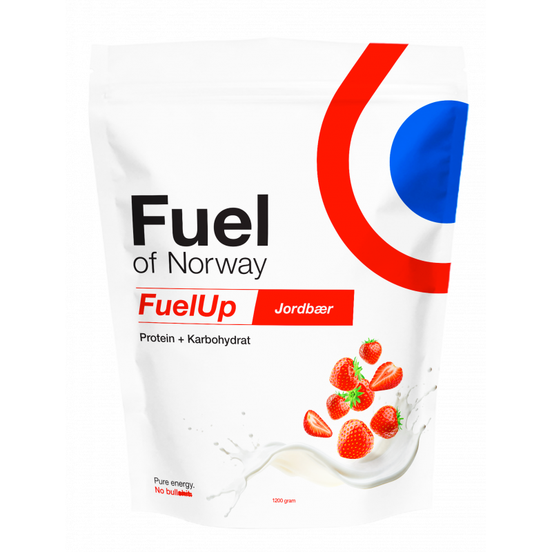 Fuel of Norway FuelUp protein jordbær 1,2kg 6003 Corner Sport 1