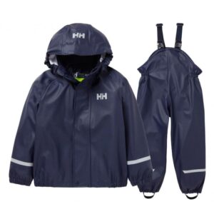 Helly Hansen Hellu Hansen K Bergen regnsett pu barn blå