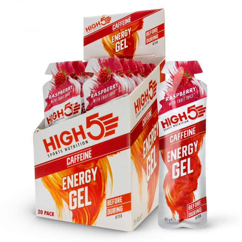 High5 HIGH5 EnergyGel Koffein Bringebær Corner Sport 1