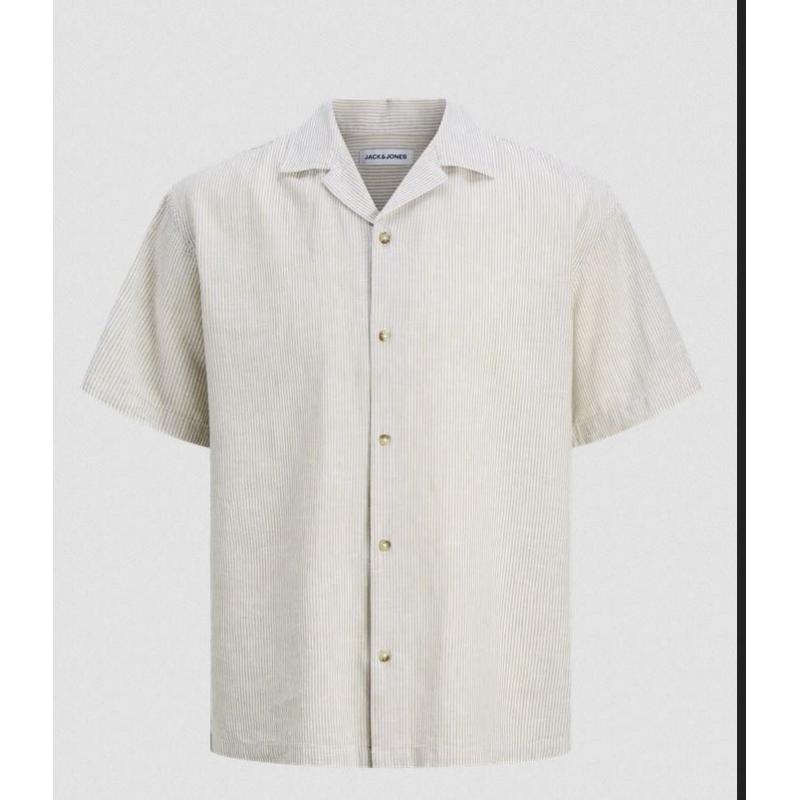 JACK & JONES JJESUMMER LINEN BLEND RESORT SHIRT 12289191 Corner Sport 1