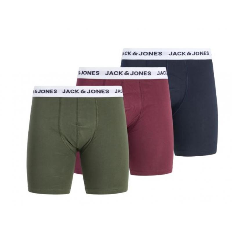 Jack & Jones JACK & JONES JACADRIAN SOLID BOXER BRIEFS 3 PACK 12300892 Corner Sport 1
