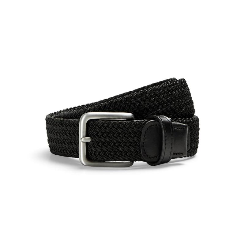 Jack & Jones JACK & JONES JACSPRING WOVEN BELT BLACK 1218114 Corner Sport 1