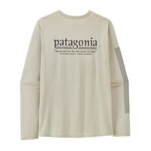 Patagonia Patagonia M L/S Cap Cool Daily Shirt - Hut Tripper genser hvit dame