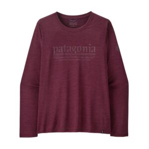 Patagonia Patagonia W L/S Cap Cool Daily Shirt - Hut Tripper Rød Dame