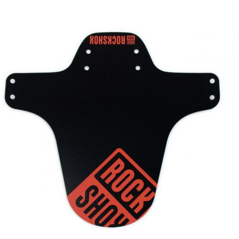 Rockshox ROCKSHOX Mudguard MTB Fender Front Black with Fire Red Print Corner Sport 1