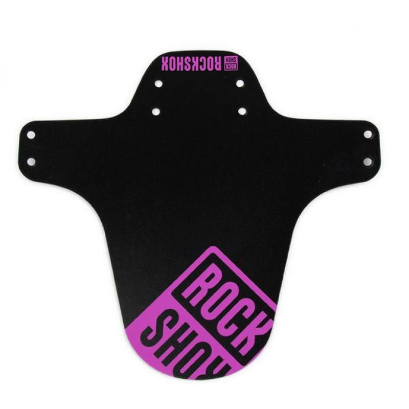 Rockshox ROCKSHOX Mudguard MTB Fender Front Black with Fuschia Print Corner Sport 1