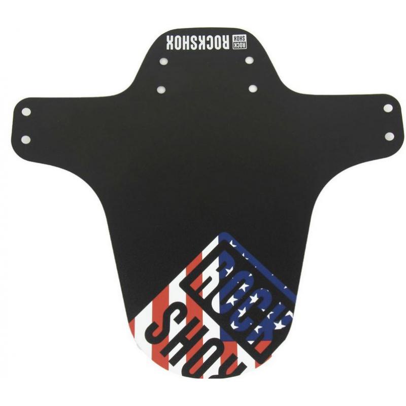 Rockshox ROCKSHOX Mudguard MTB Fender Front Black with Red Accent Print Corner Sport 1