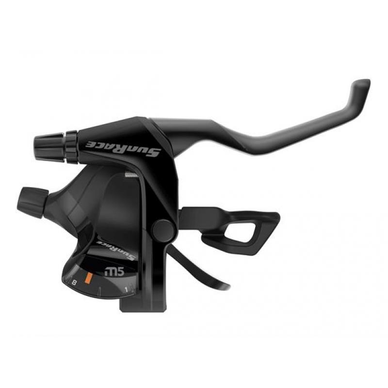 Sunrace SunRace STM503 Gir-Bremsehåndtak 3-8 Sort, for V-brems Corner Sport 1