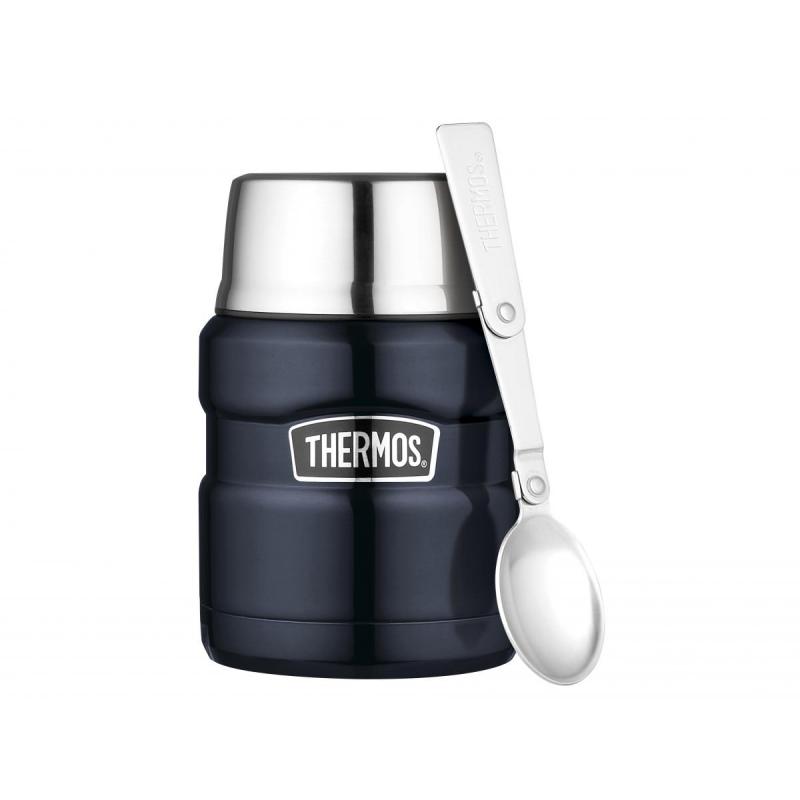 Thermos Stainless King mattermos med skje 470 ml - mørkeblå 249328 Corner Sport 1