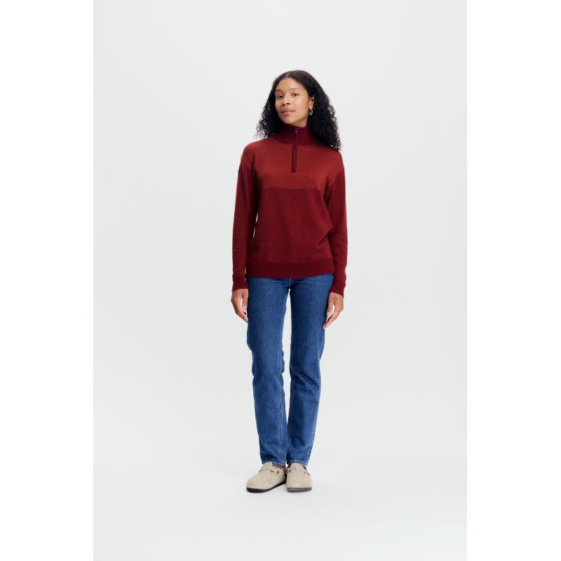 Tufte Tufte Wear W Robin Stitch Half Zip 4257 Corner Sport 4