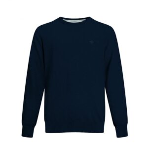 Vannucci Vannucci Men's Round Neck Sweater YTT07467 marine Herre