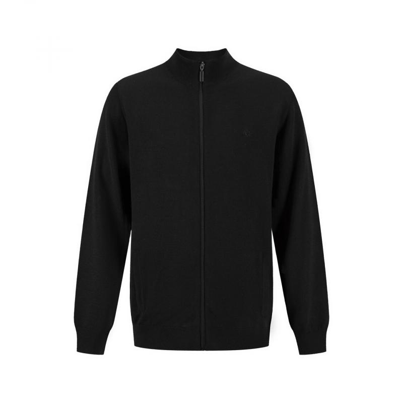 Vannucci Vannucci Mens Merino Wool Sweater YTT07268 VN Full Zip Corner Sport 1