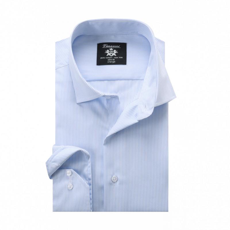 Vannucci Vannucci Slim Stripe Skjorte 7046 Corner Sport 1