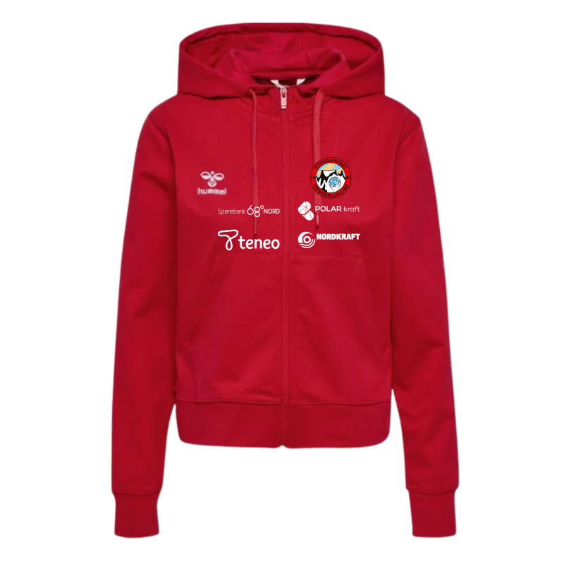 Hummel Hummel Go 2.0 Zip Hoodie rød dame